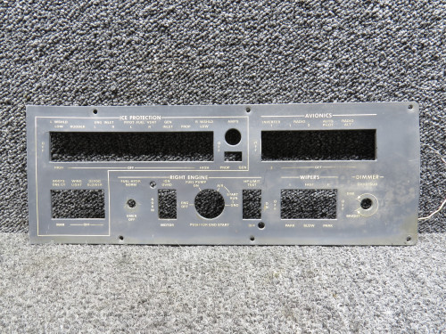 800602-507 Aero Commander 690B False Switch EL Panel Assembly RH
