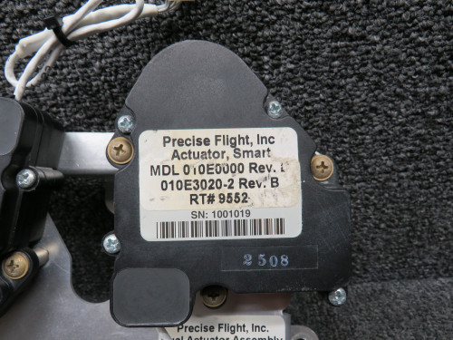 010E3020-2 Cirrus SR22 Precise Flight Cabin Air Dual Actuator w Mounting Plate