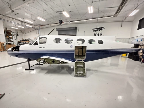Cessna 414 Fuselage w Bill of Sale, Airworthiness, Data Tag, and Logbooks