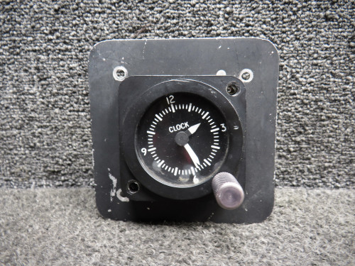 C664508-0101 Cessna Electric Clock Indicator with Mounting Plate (Core)