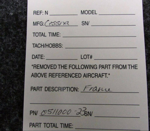 0511000-23 Cessna Frame (JC)