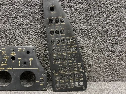 Beechcraft B60 Electroluminescent Instrument Panel Cover Set