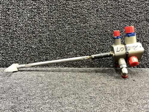 9851116-2, 1216421-10 Cessna T206H Fuel Selector Valve Assembly w Shaft & Handle