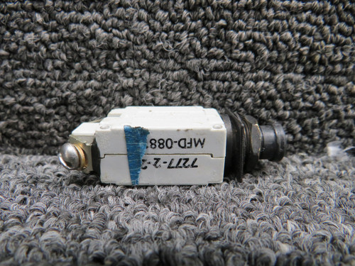7277-2-2 Klixon Push Circuit Breaker (Set of 2, 2 Amps)