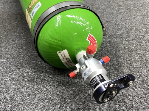 1270152-3 (Alt: 804882-34) Avox, SCI Oxygen Bottle Assembly w Valve & Clamps