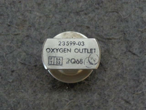 23599-03 (USE: 23599-13) Beechcraft E-55 Oxygen Outlet BAS Part Sales | Airplane Parts