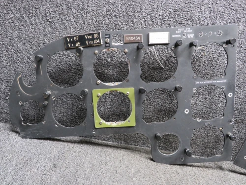 33246-006, 33183-008 Piper PA23-250 Instrument Panel Set with Light Posts (14V)