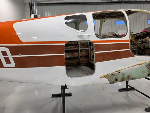 Beechcraft 35 Fuselage with Bill of Sale, Data Tag, Airworthiness, and Logbooks
