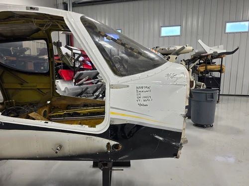 Rockwell 114 Fuselage with Bill of Sale, Data Tag, Airworthiness & Logbooks