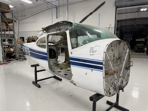 Cessna 182M Fuselage with Bill of Sale, Airworthiness, Data Tag and Logbooks