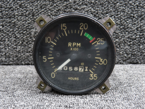 828640 (Alt: C668020-0117) Stewart-Warner Recording Tachometer Indicator