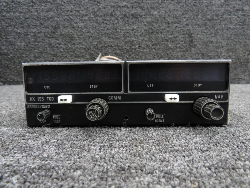 069-1024-43 Bendix King KX-155 VHF Nav-Comm Glideslope Receiver with Mods (28V)