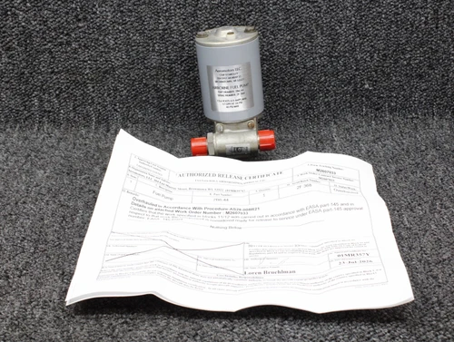 2B6-44 Airborne Fuel Pump Assembly Overhauled with 8130-3 (13.6V, 6A)