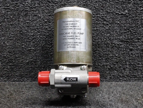 2B6-9 Airborne Fuel Pump Assembly Overhauled with 8130-3 (14V, 4.5A)