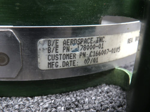 178000-01 (Alt: C166007-0105) BE Aerospace Oxygen Bottle Clamp Assembly