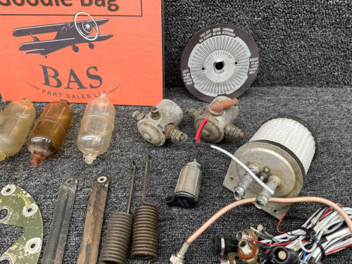 Cessna TR182 Goodie Bag with Solenoids, Mic Jacks, Brackets, Rods, Etc.