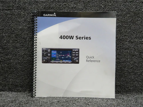 190-00356-01 Garmin 2016 400W Series Quick Reference Book