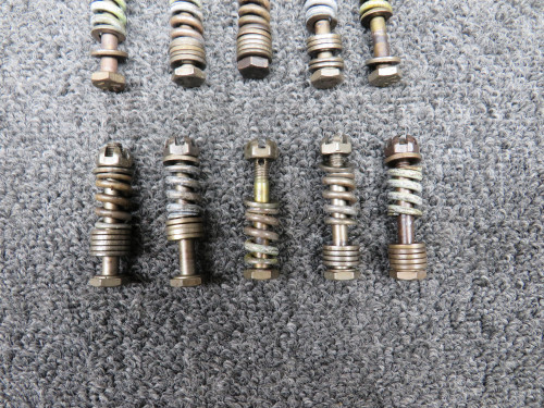 AN3C17, 1298119, AN310C3 Cessna 421B Exhaust Spring Bolt Set of 20