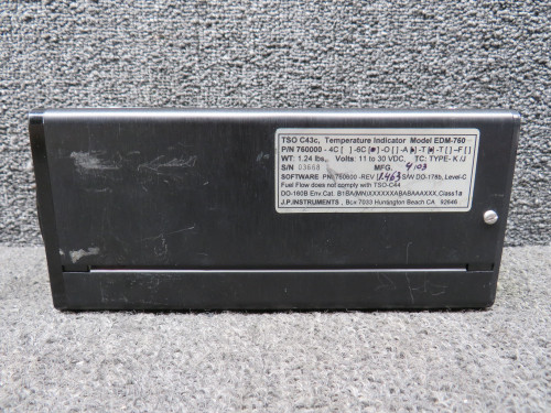 760000-6C-A-T JPI EDM-760 Engine Data Monitor System with Wiring Harness, STC