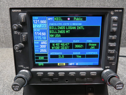 011-01066-40 Garmin GNS-530AW WAAS GPS-Nav-Com with TAWS has Tray, Books (28V)