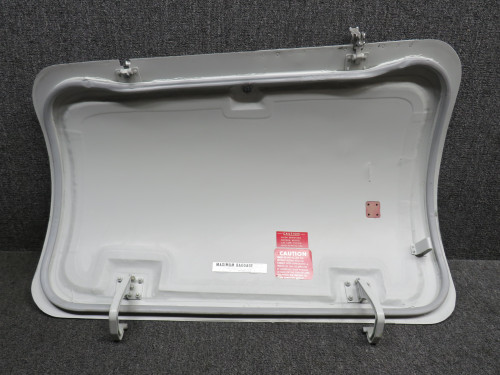 5113013-29, 5213077-200 Cessna 421B Nose Baggage Door Assy LH w Hinges (Hail)