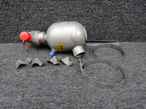 30111102 Pacific Scientific Cessna 421B Fire Extinguisher Bottle w Clamps