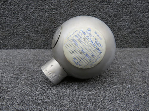 30111102 Pacific Scientific Cessna 421B Fire Extinguisher Bottle w Clamps