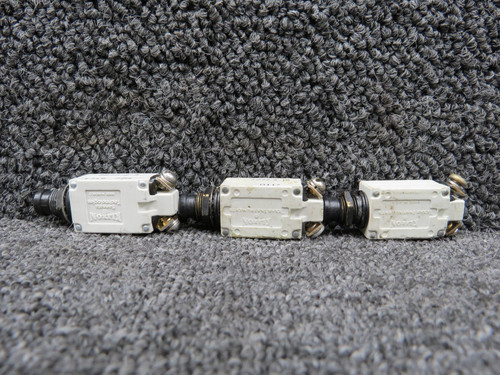 7277-2-3, 7277-2-10, 7277-2-15 Klixon Circuit Breaker Set of 3 (Amps: 3, 10, 15)