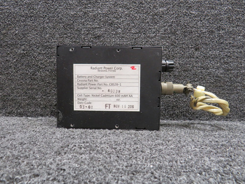 CBS28-1 Radiant Power Corp. Battery and Charger System Assembly
