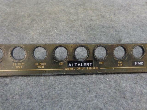 58-380107-61 Beechcraft 58P Avionics Circuit Breaker Panel