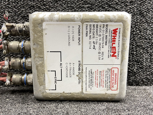 01-0790079-04 Whelen 9007904 Strobe Light Power Supply w Plugs (Core, 14-28V)