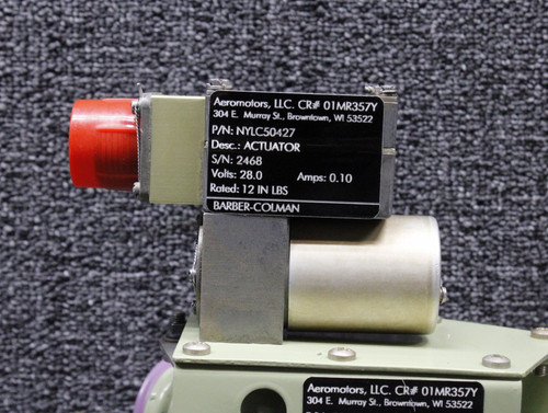 NYLC50427, 50-554341-2 Barber-Colman Actuator with Valve Overhauled (Volts: 28)