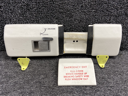 106-530128-1, A23092-5 Beechcraft G58 Emergency Exit Latch Assy w Hinges & Latch