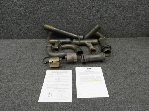 Continental TSIO-520-NB Aftermarket Ram Air Exhaust Kit w Paperwork (LH Engine)