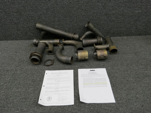 Continental TSIO-520-NB Aftermarket Ram Air Exhaust Kit w Paperwork (RH Engine)