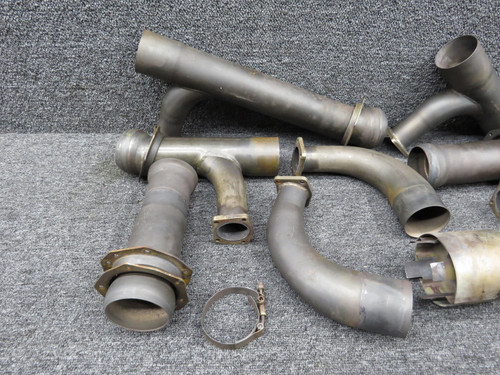 Continental TSIO-520-NB Aftermarket Ram Air Exhaust Kit w Paperwork (RH Engine)