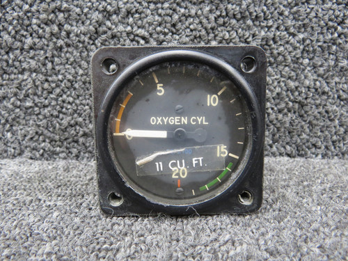 61349-AWI827BA01 (Alt: C668522-0101) Cessna 414 Oxygen Cylinder Pressure Gauge