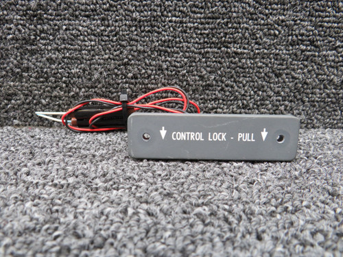 95-3989-5 (Alt: 9912531-5) Cessna Control Lock Tilt El-Panel, Lighted