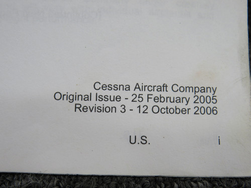 Cessna 172S Nav III Skyhawk SP Information Manual (2006, Rev 3)