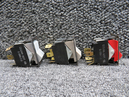 S-1994-1-1, S-1846-1-3 Cessna 177RG Rocker Switch Set of 3