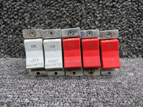 99377-021, 99377-024, 99377-020 Piper PA36-375 Rocker Switch Set of 5