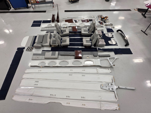 Cessna 421C Interior Set with Seats, Plastics, Carpet, and Headliner