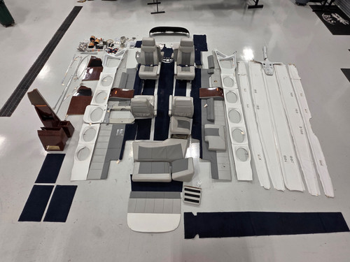 Cessna 421C Interior Set with Seats, Plastics, Carpet, and Headliner