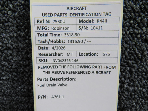 A761-1 Robinson Fuel Drain Valve