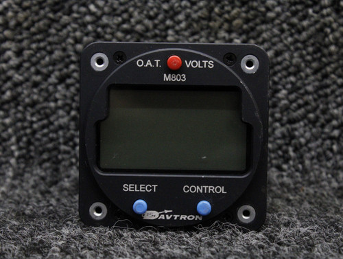 803 Davtron Outside Air Temperature, Voltage Indicator (Lighted, Volts: 14)