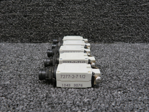 7277-2-7-1-2 Klixon Circuit Breaker Push Switch Set of 5