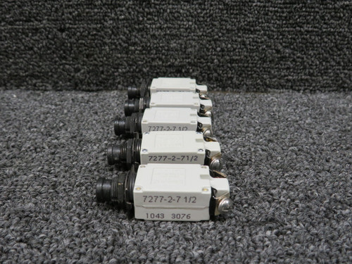 7277-2-7-1-2 Klixon Circuit Breaker Push Switch Set of 5