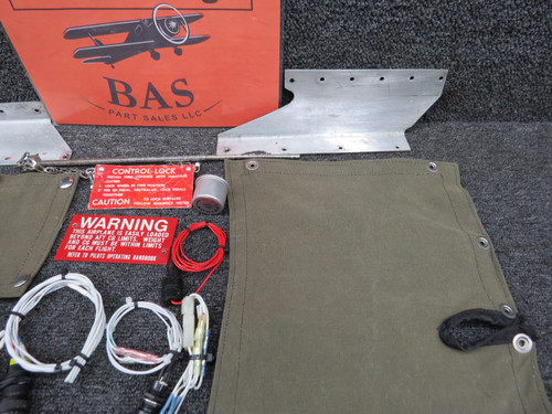 Beechcraft J35 Goodie Bag with Control Lock, Gear Boots, Switches, Brackets, Etc