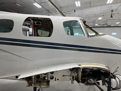 Beechcraft 60 Fuselage with Bill of Sale, Data Tag, Airworthiness, & Logs