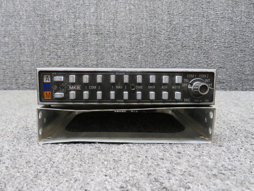 066-1055-03 Bendix King KMA-24 Audio Selector Panel with Tray and Mods (14-28V)
